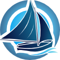 Travel boat blue logo.svg